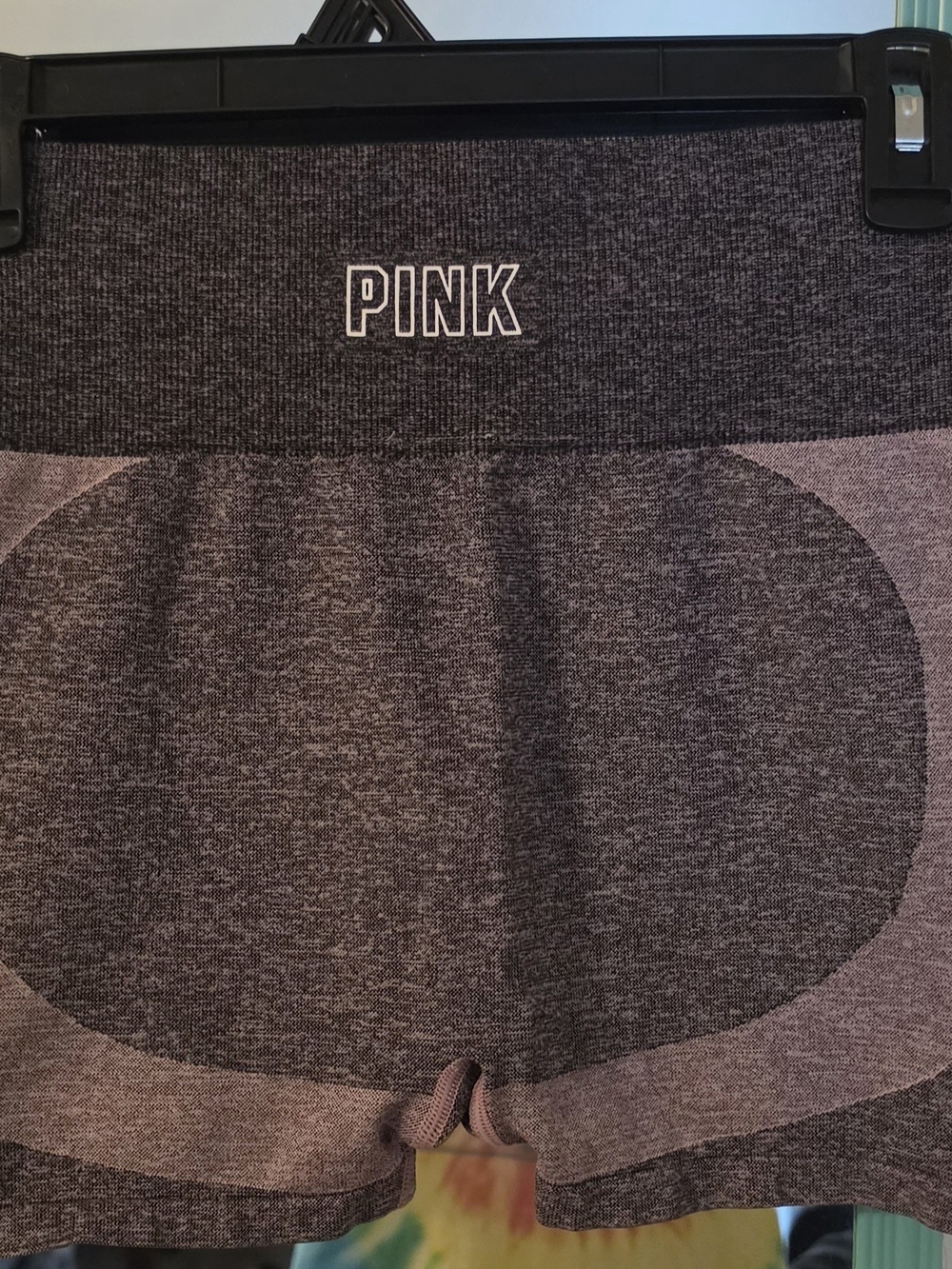 PINK Victoria's Secret Heathered Plum Seamless Bike Shorts